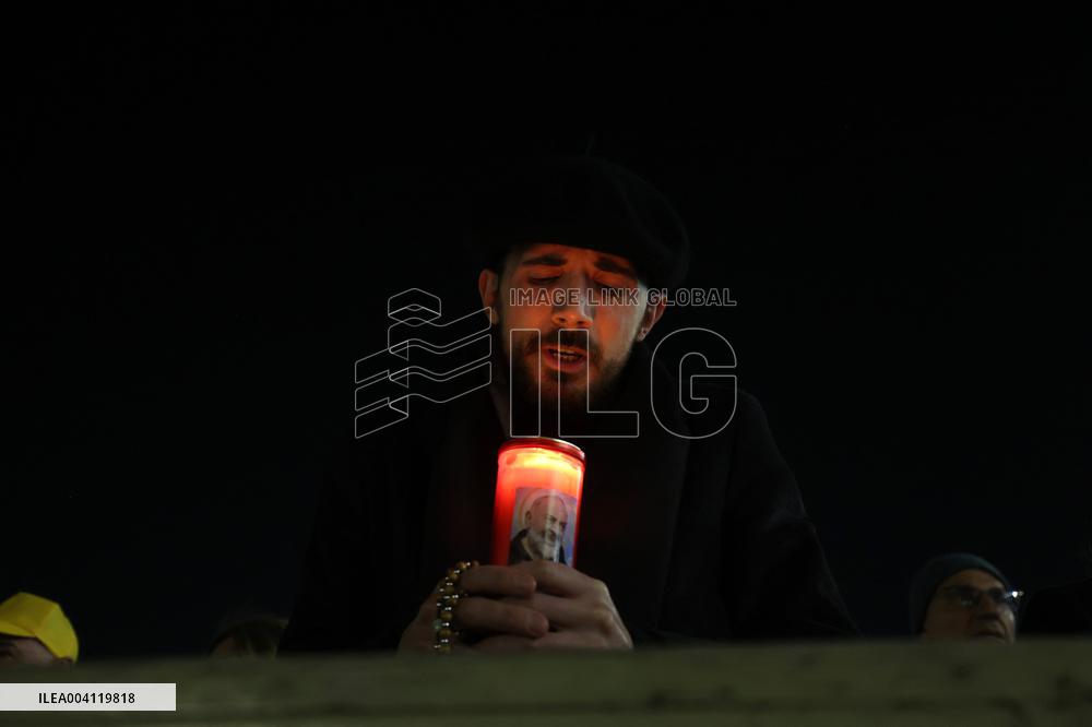 Religion: Cardinal Marcello Semeraro leads the recitation of the Holy Rosary for Pope Francis on March 05, 2025