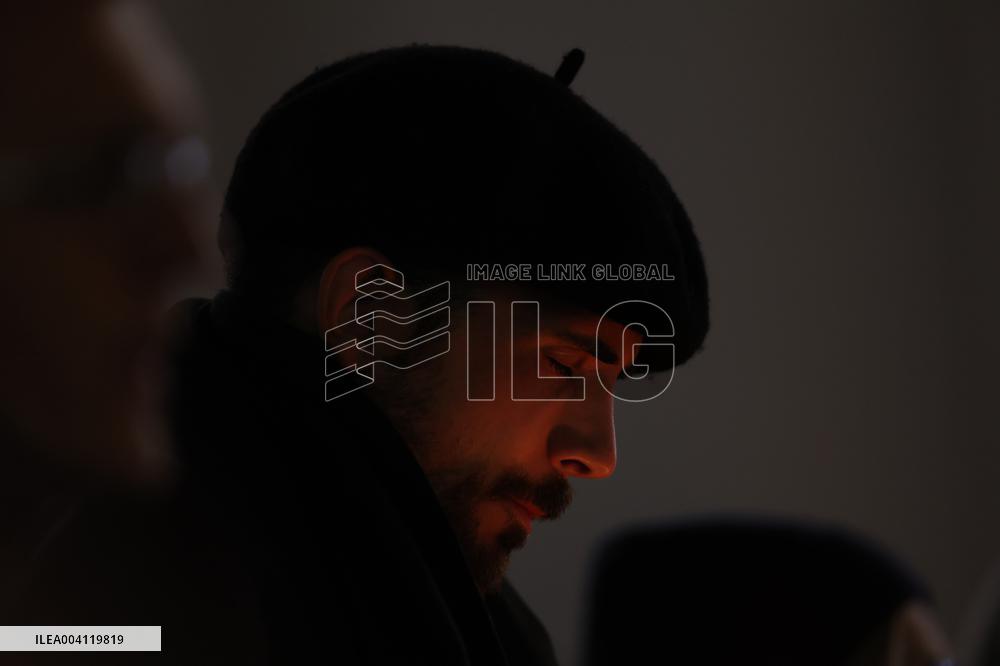 Religion: Cardinal Marcello Semeraro leads the recitation of the Holy Rosary for Pope Francis on March 05, 2025