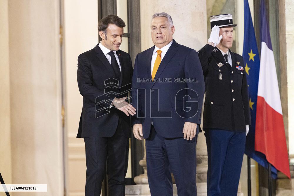 President Macron Welcomes PM Orban - Paris