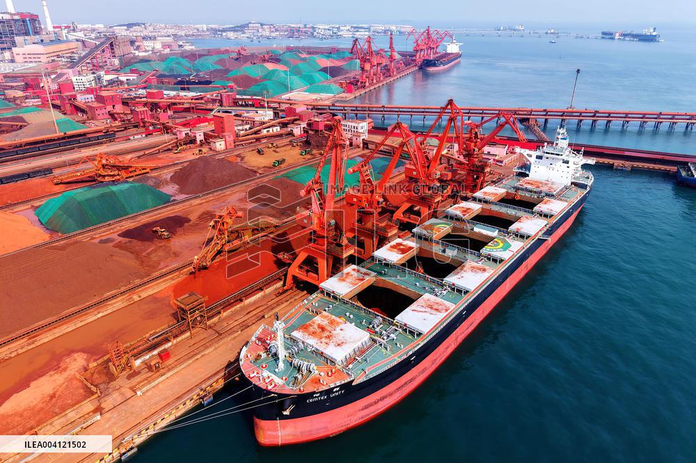 Imported Iron Ore in Qingdao Port