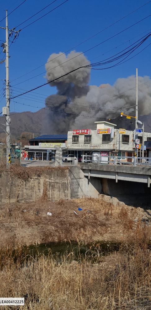 South Korea Drills Accidental Bombing Civilian Area - Pocheon