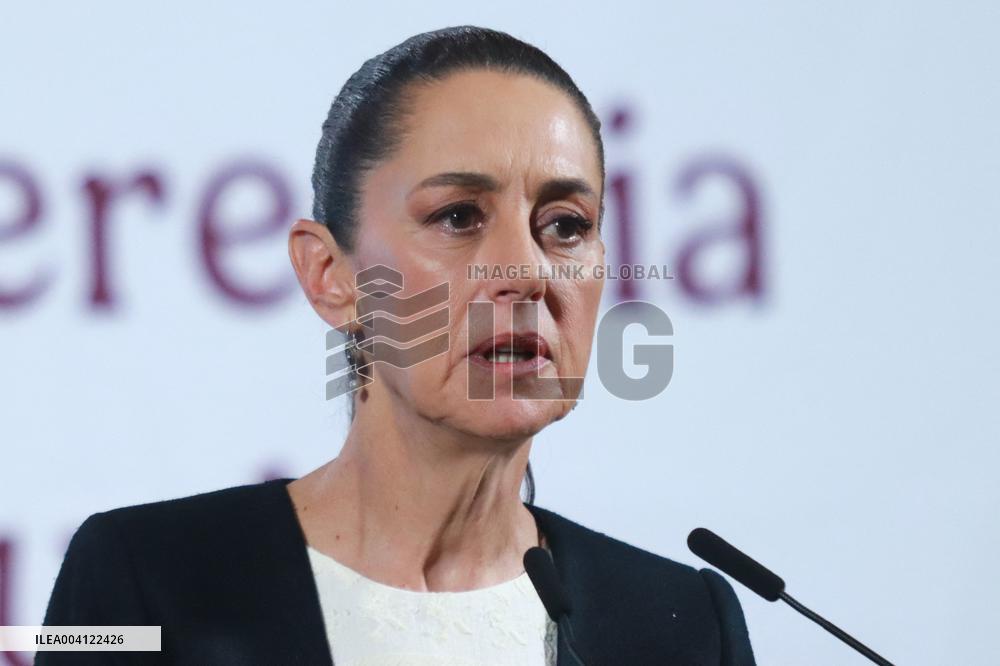 Mexico's President Holds Meeting on Tariffs Imposed Trump - Mexico