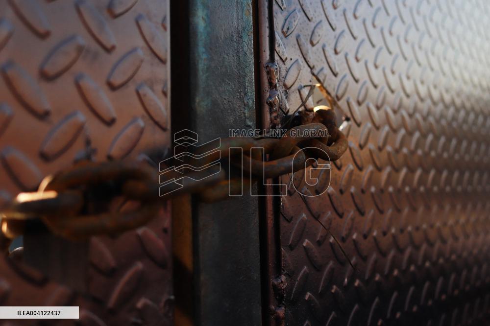 Metal Fences Protect the National Palace - Mexico