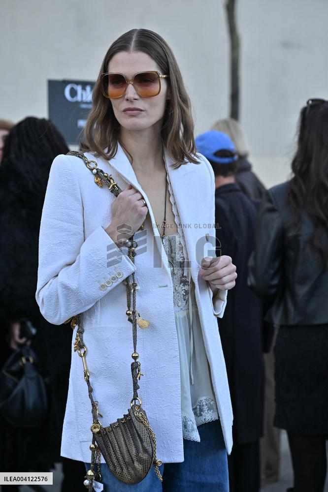 PFW Chloe Outside Arrivals