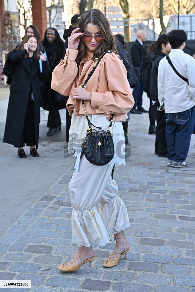 PFW Chloe Outside Arrivals