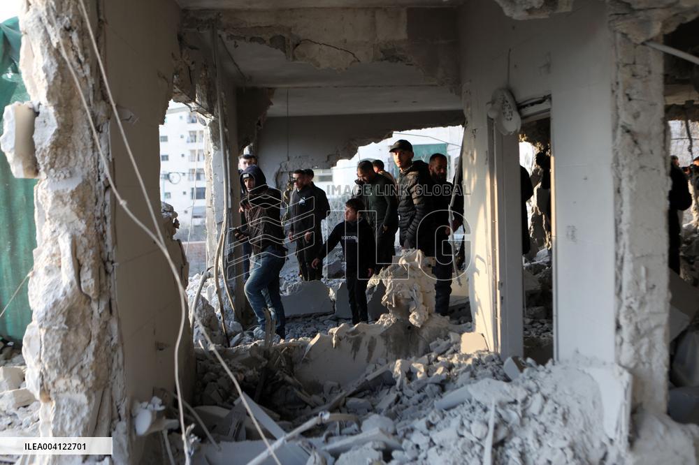 The Israeli Army Blew up Two Homes - Hebron