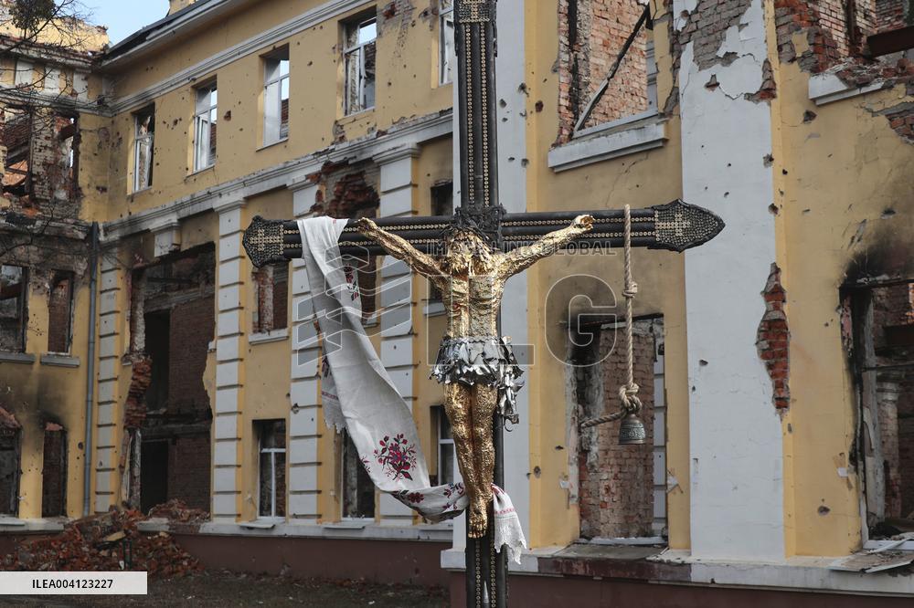 Cross of Peace in Kharkiv and Bohodukhiv