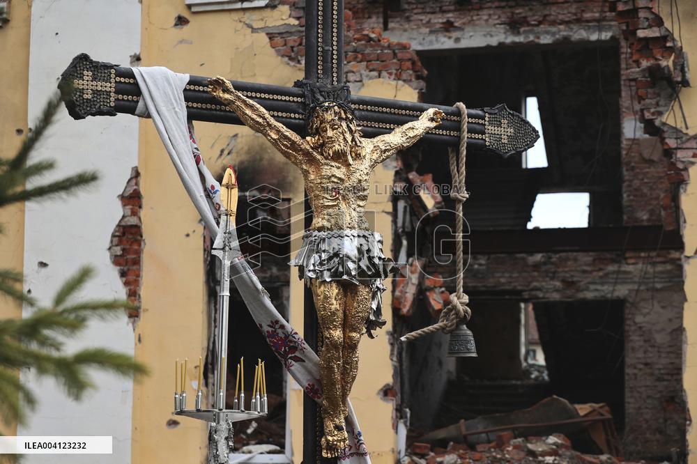 Cross of Peace in Kharkiv and Bohodukhiv