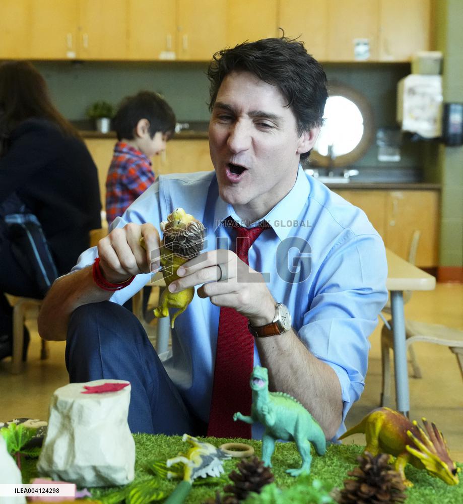 PM Trudeau Visits a Daycare - Ottawa