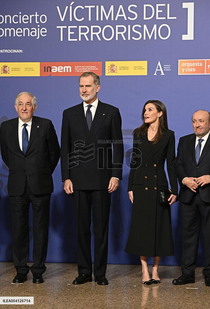 Spanish Royals At Terrorism Victims Concert - Madrid