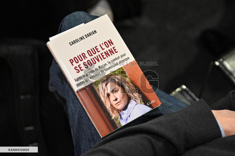 Gisele Pelicot Daughter Caroline Darian Book Signing - Paris
