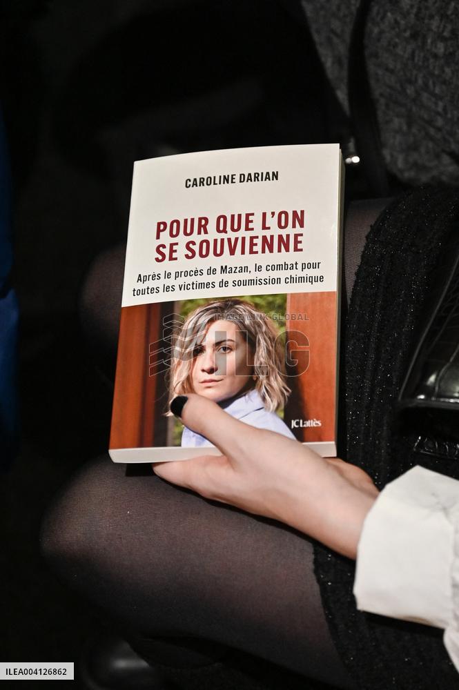 Gisele Pelicot Daughter Caroline Darian Book Signing - Paris