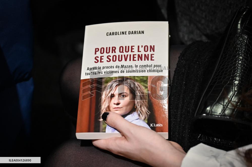 Gisele Pelicot Daughter Caroline Darian Book Signing - Paris