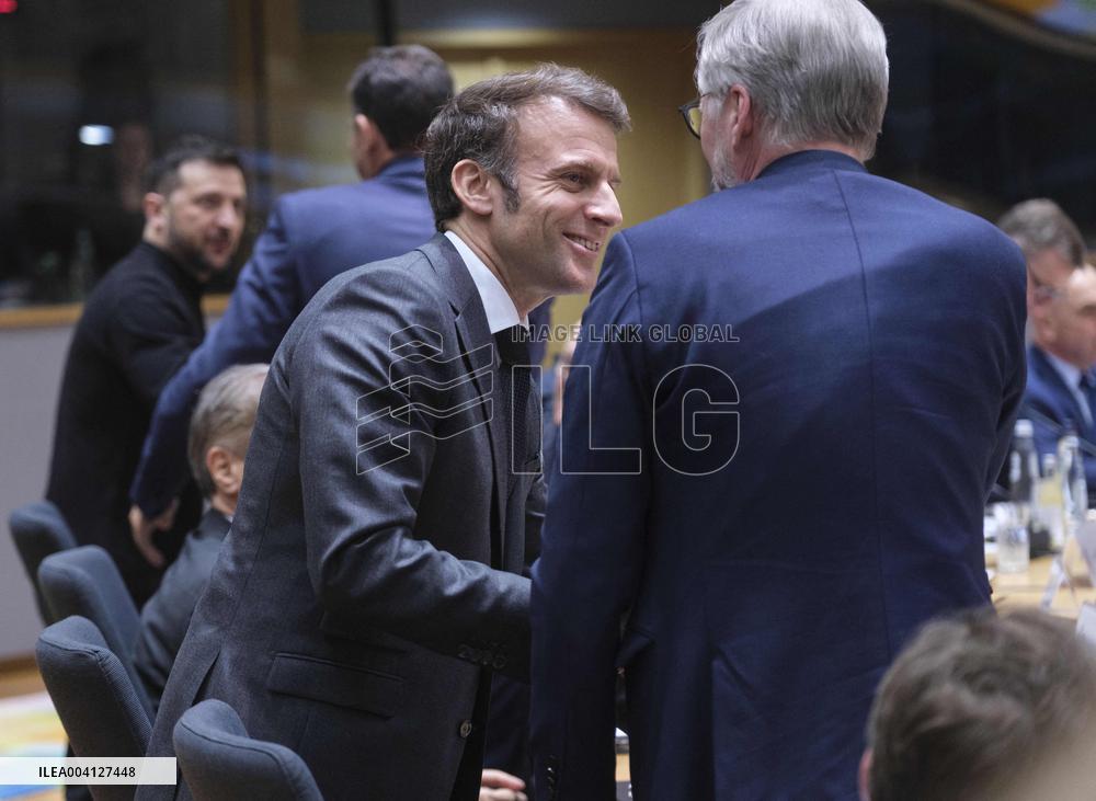 President Macron At European Defence And Ukraine Summit - Brussels