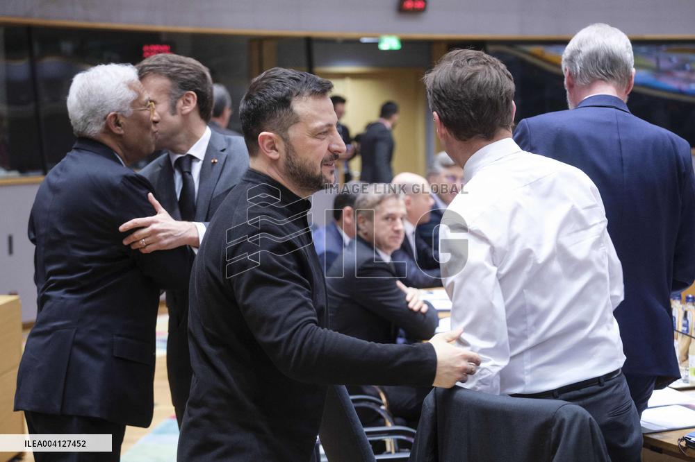 President Macron At European Defence And Ukraine Summit - Brussels