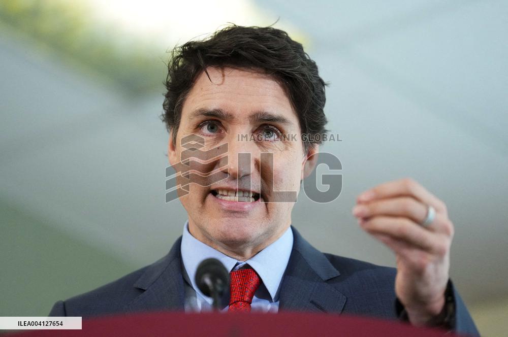 Justin Trudeau In Tears At A Press Conference - Ottawa
