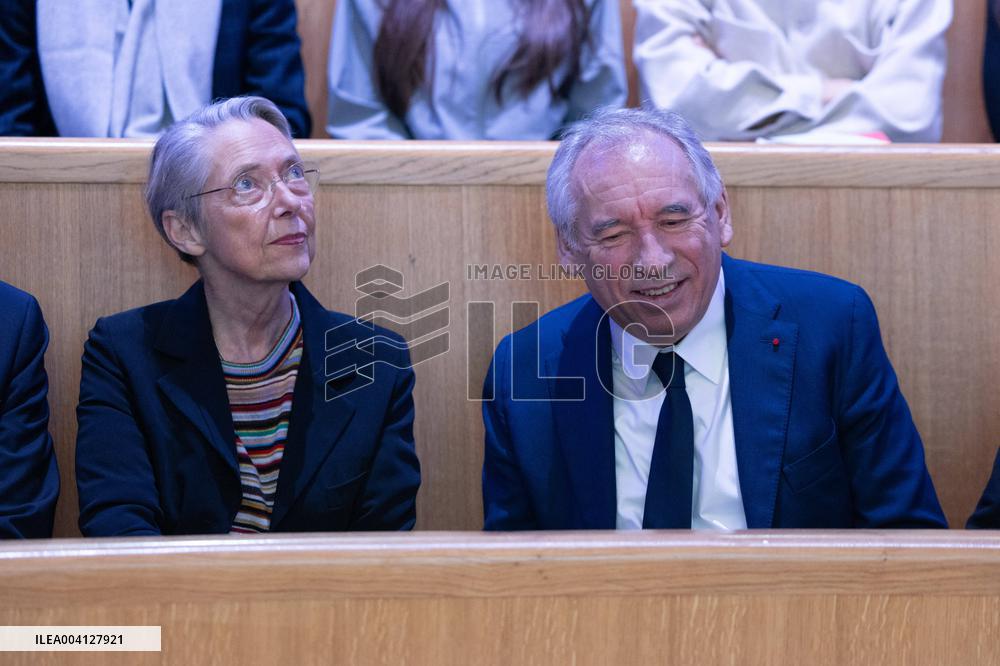PM Bayrou Takes Part In A Meeting About Women In Science - Paris