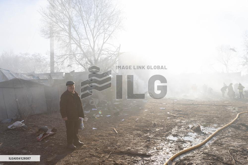 Russian Strike Hits Civilian Facility - Kharkiv