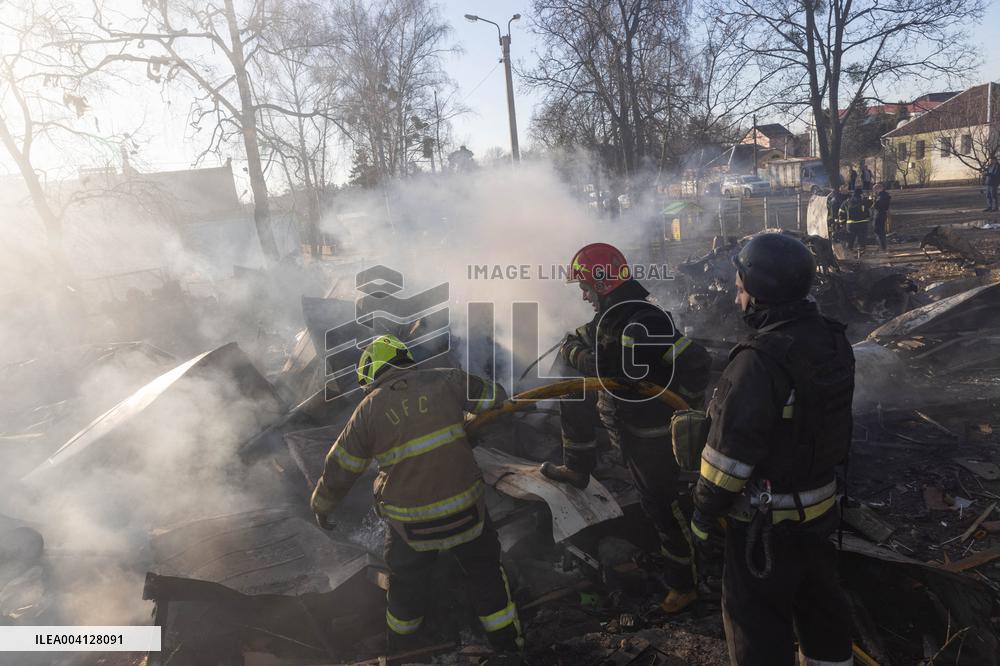 Russian Strike Hits Civilian Facility - Kharkiv