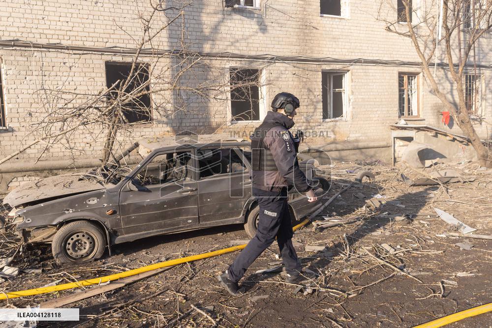 Russian Strike Hits Civilian Facility - Kharkiv