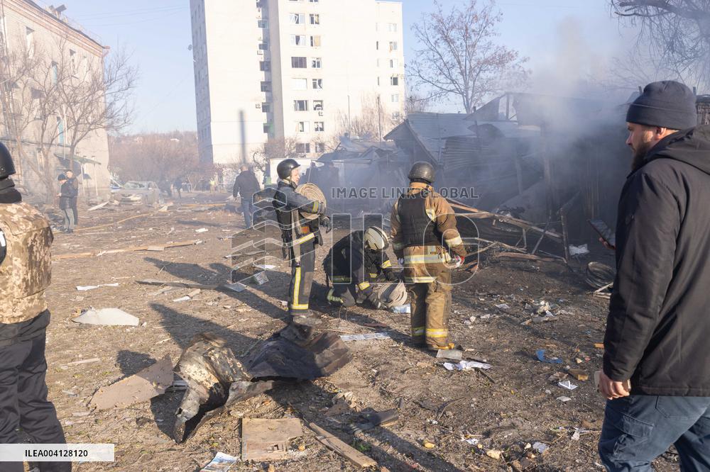 Russian Strike Hits Civilian Facility - Kharkiv