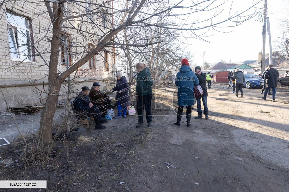 Russian Strike Hits Civilian Facility - Kharkiv