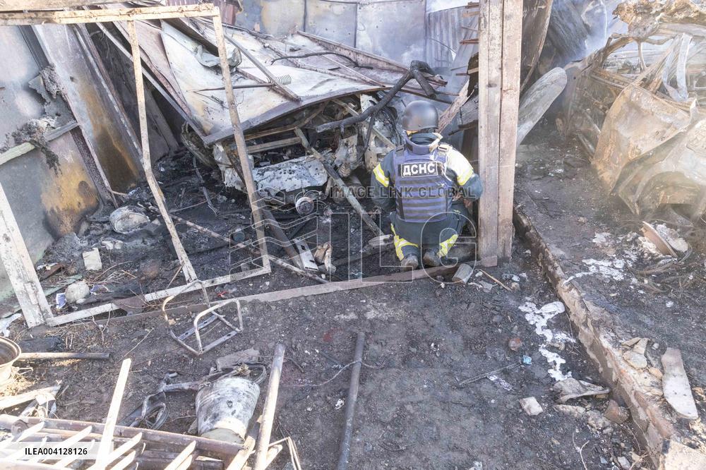 Russian Strike Hits Civilian Facility - Kharkiv