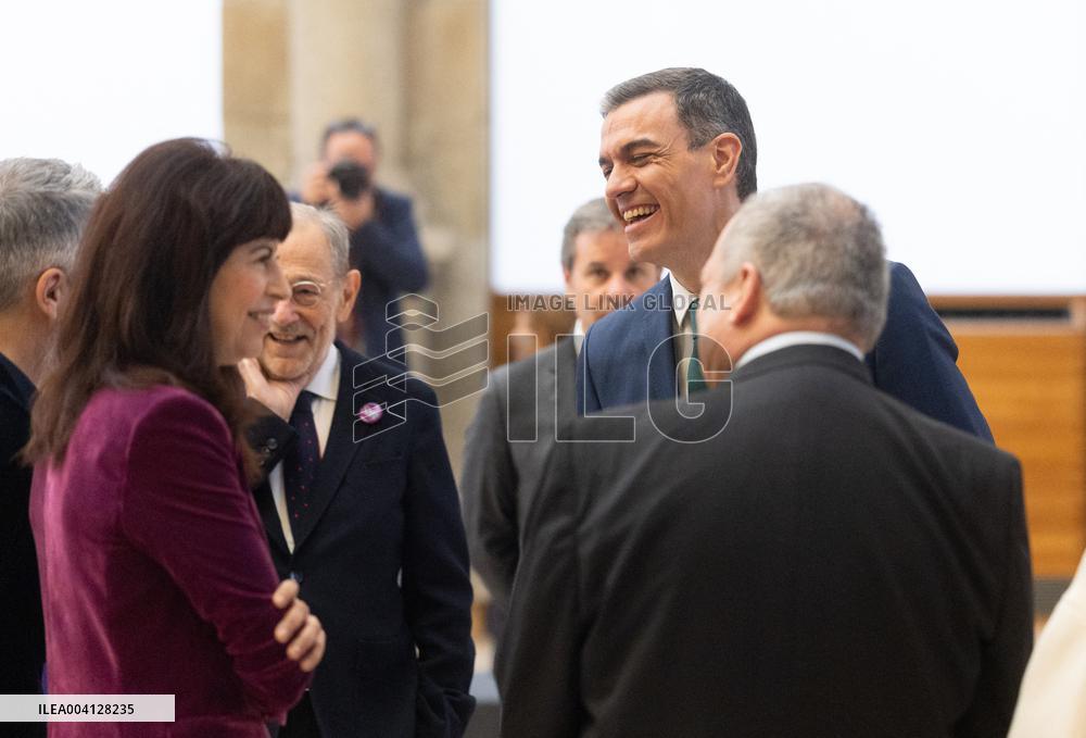 President Sanchez Marks International Women's Day at Prado Museum - Madrid