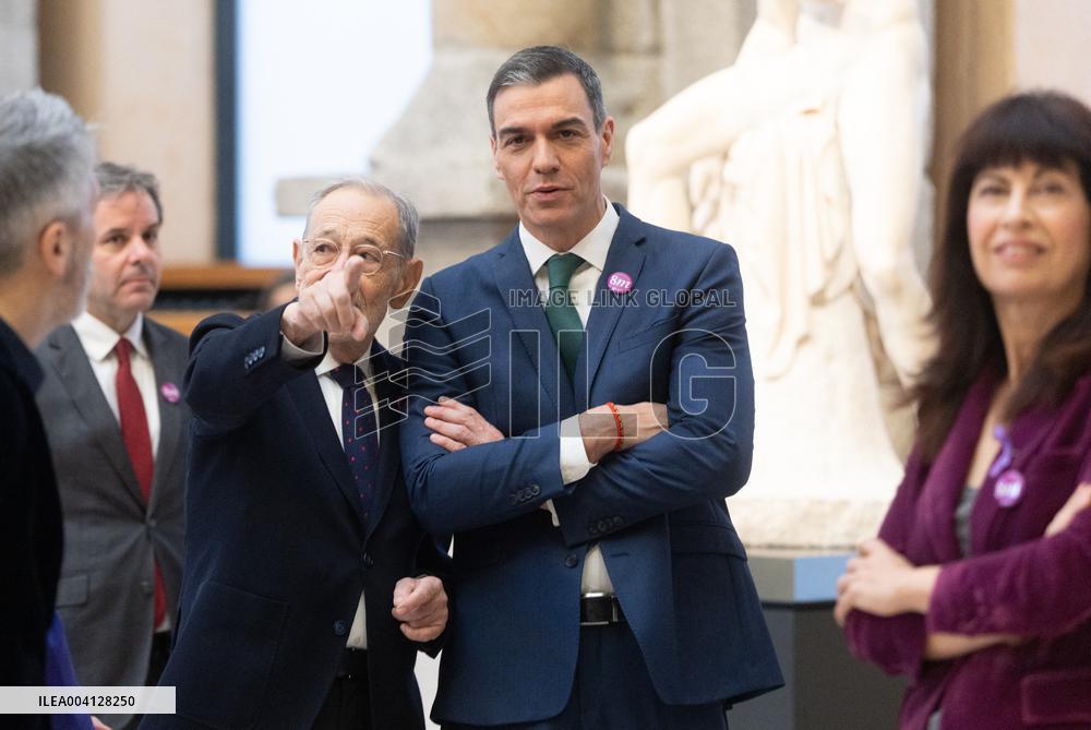 President Sanchez Marks International Women's Day at Prado Museum - Madrid