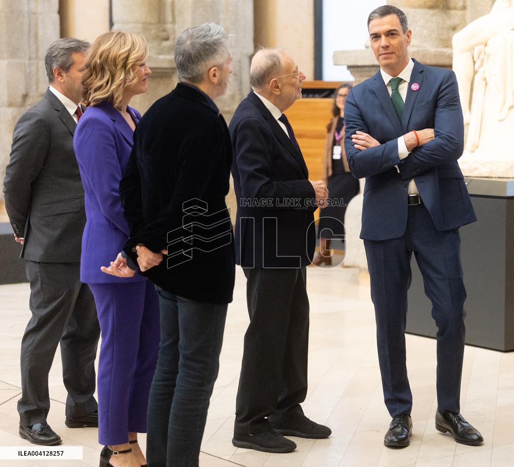 President Sanchez Marks International Women's Day at Prado Museum - Madrid