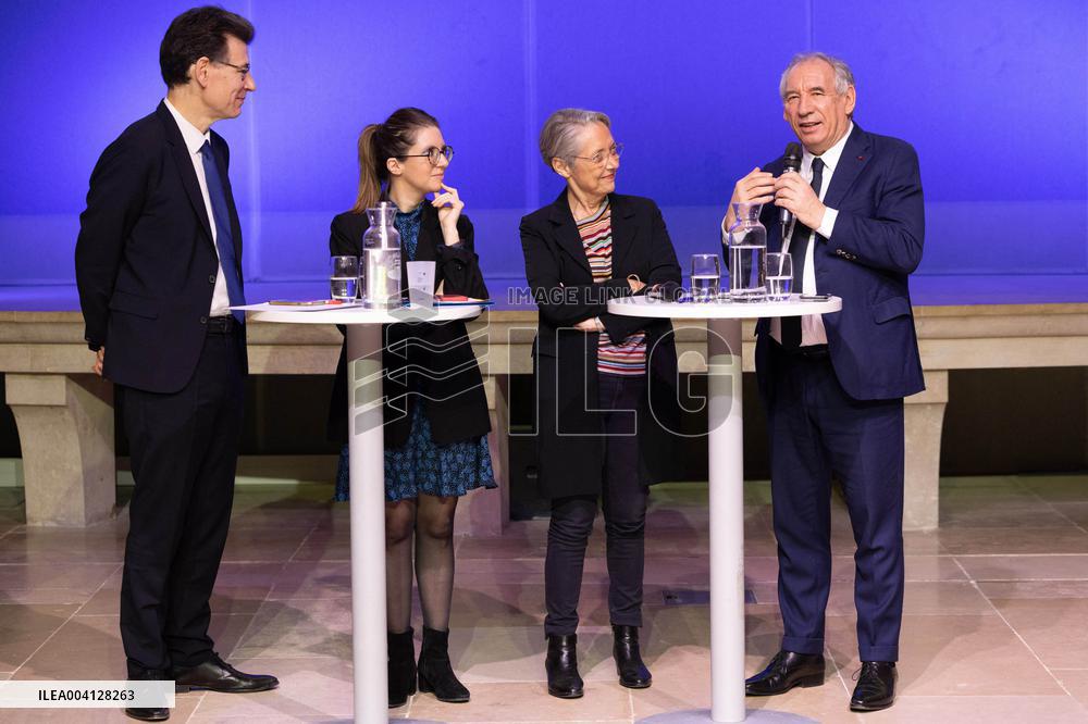 PM Bayrou Takes Part In A Meeting About Women In Science - Paris