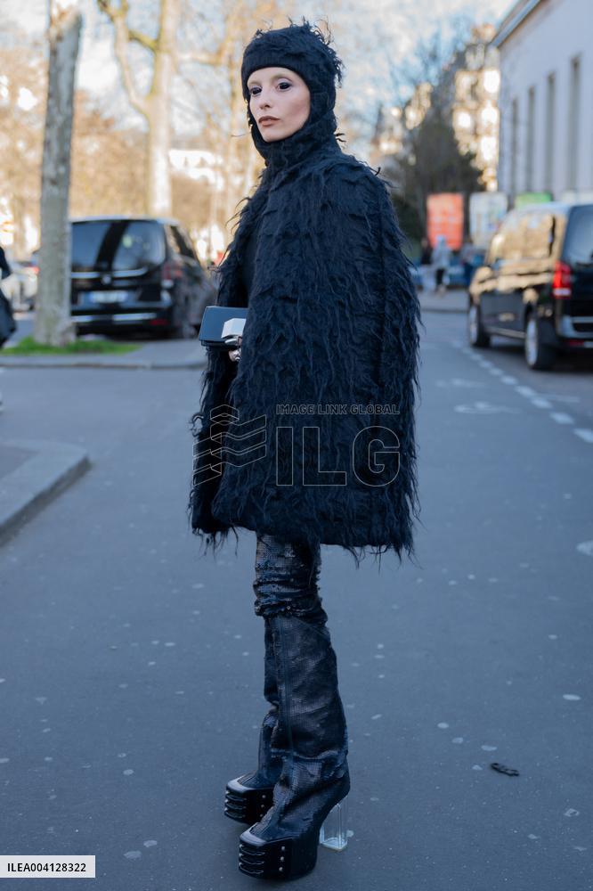 PFW - Rick Owens Street Style
