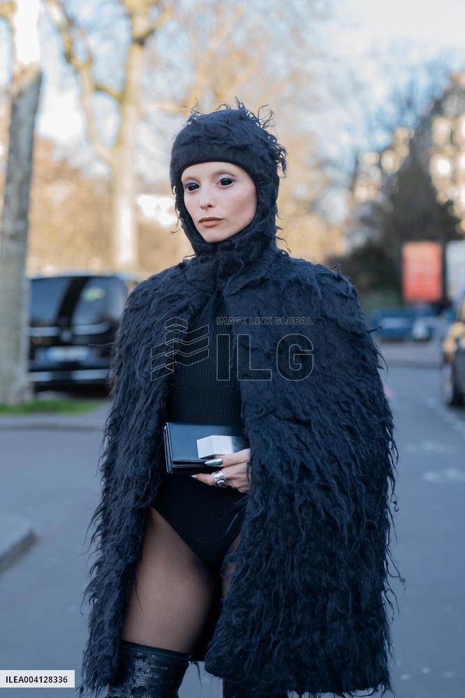 PFW - Rick Owens Street Style