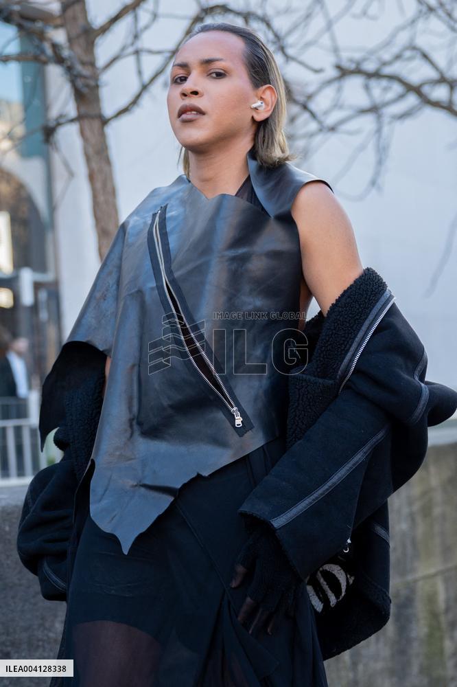 PFW - Rick Owens Street Style