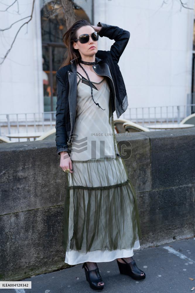 PFW - Rick Owens Street Style