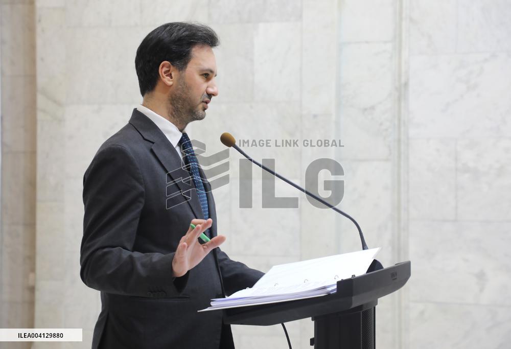 Briefing of Ukraines Foreign Ministry spokesperson Heorhii Tykhyi in Kyiv