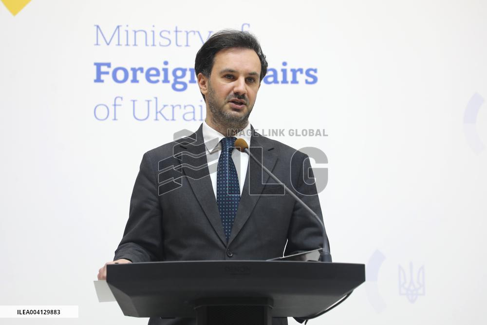 Briefing of Ukraines Foreign Ministry spokesperson Heorhii Tykhyi in Kyiv