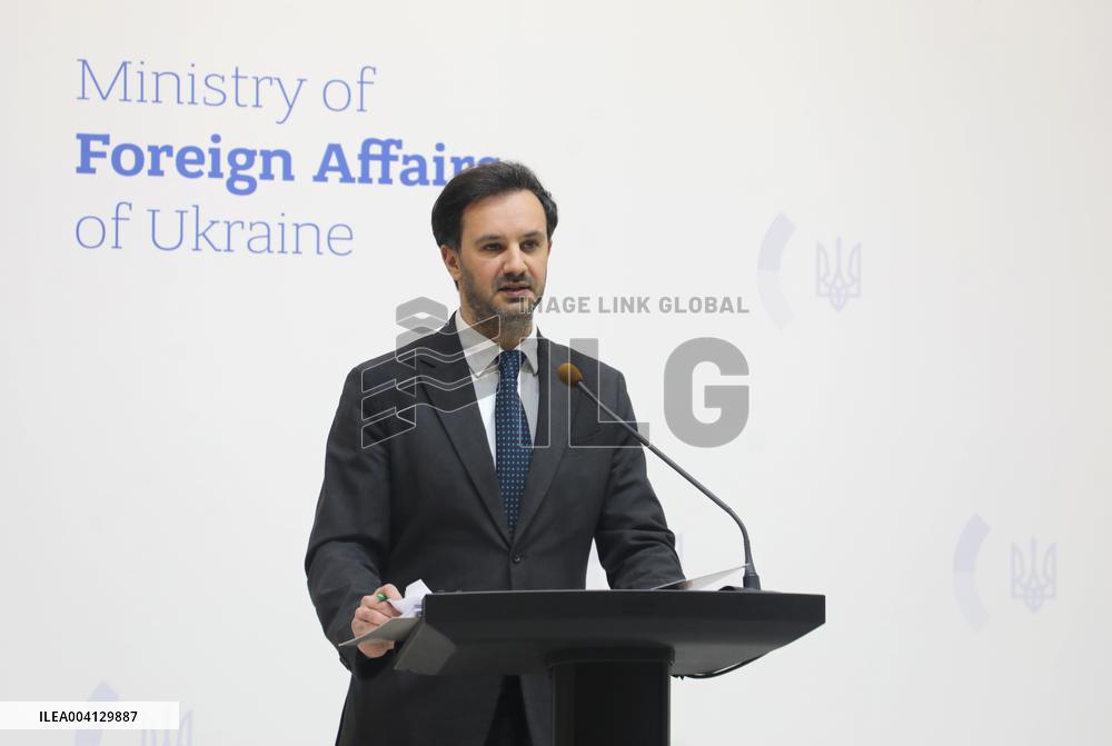 Briefing of Ukraines Foreign Ministry spokesperson Heorhii Tykhyi in Kyiv
