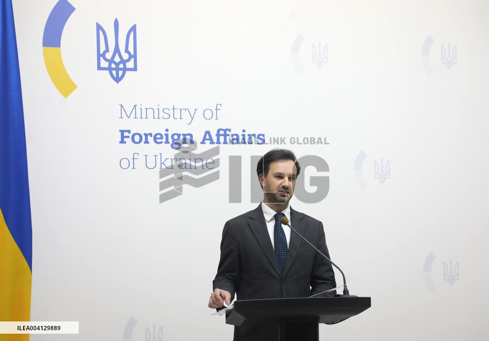Briefing of Ukraines Foreign Ministry spokesperson Heorhii Tykhyi in Kyiv