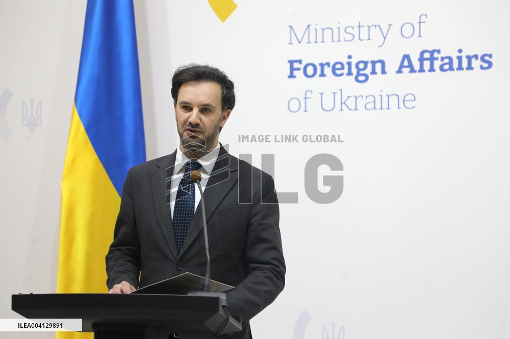 Briefing of Ukraines Foreign Ministry spokesperson Heorhii Tykhyi in Kyiv