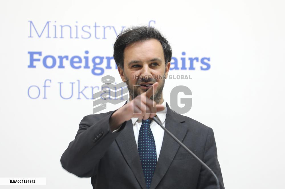 Briefing of Ukraines Foreign Ministry spokesperson Heorhii Tykhyi in Kyiv