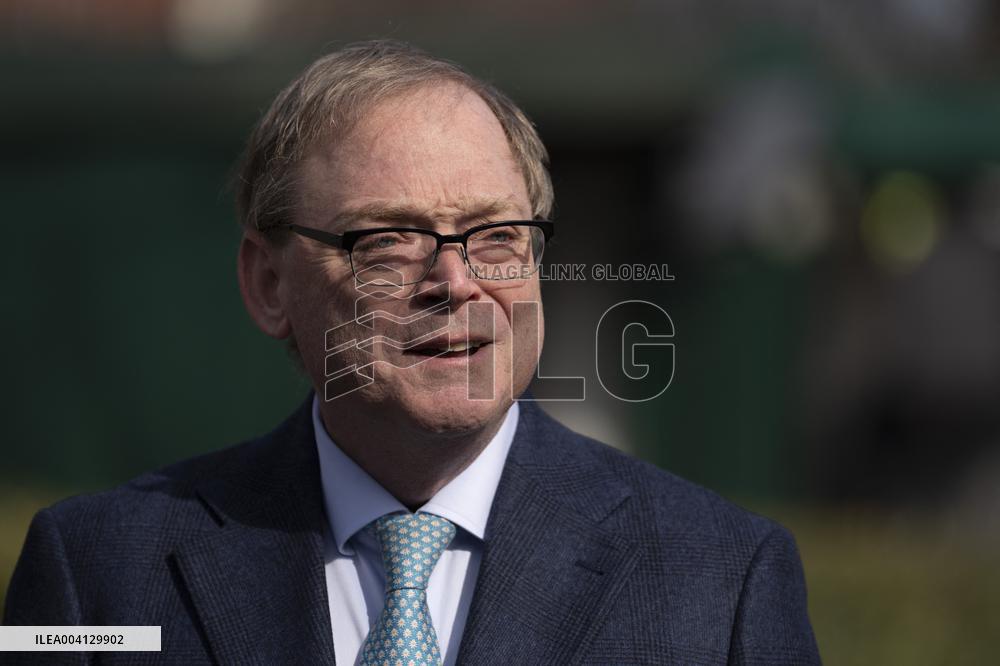 Kevin A. Hassett, Director, National Economic Council (NEC) speaks to the media