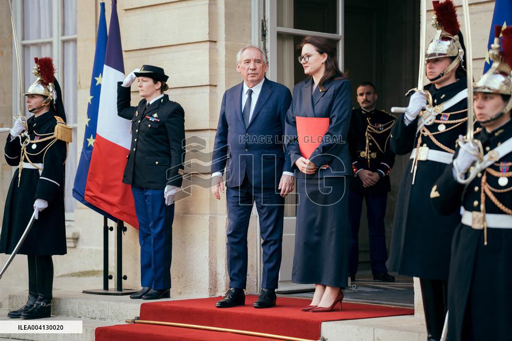 Bayrou Welcomes Ukrainian Deputy Prime Minister Yulia Svyrydenko - Paris AJ