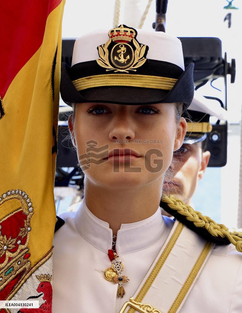Princess Leonor Flag Ceremony - Uruguay