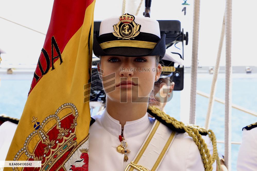 Princess Leonor Flag Ceremony - Uruguay