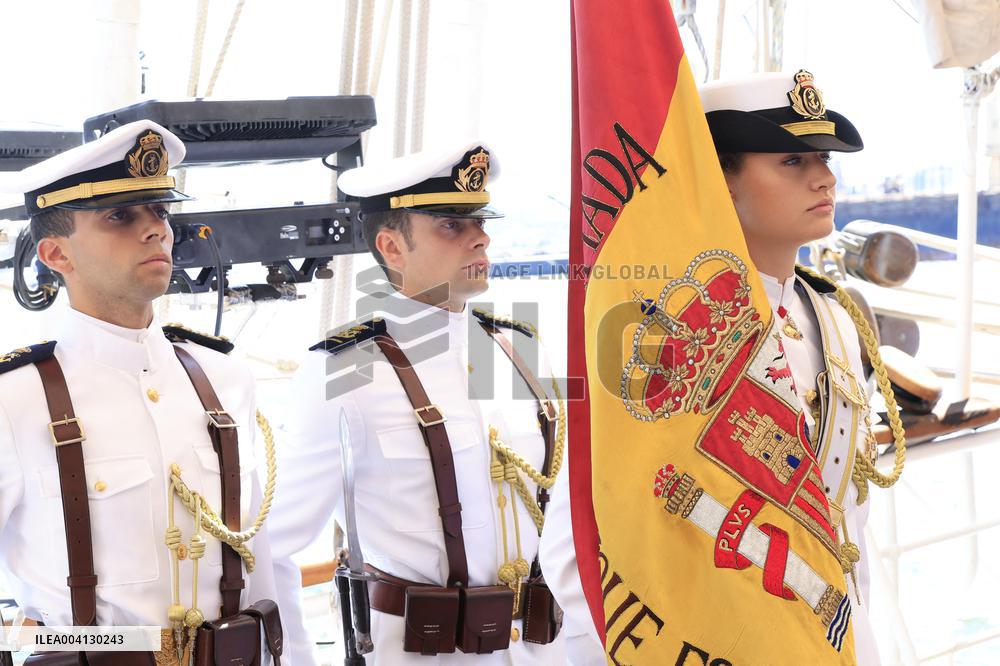 Princess Leonor Flag Ceremony - Uruguay