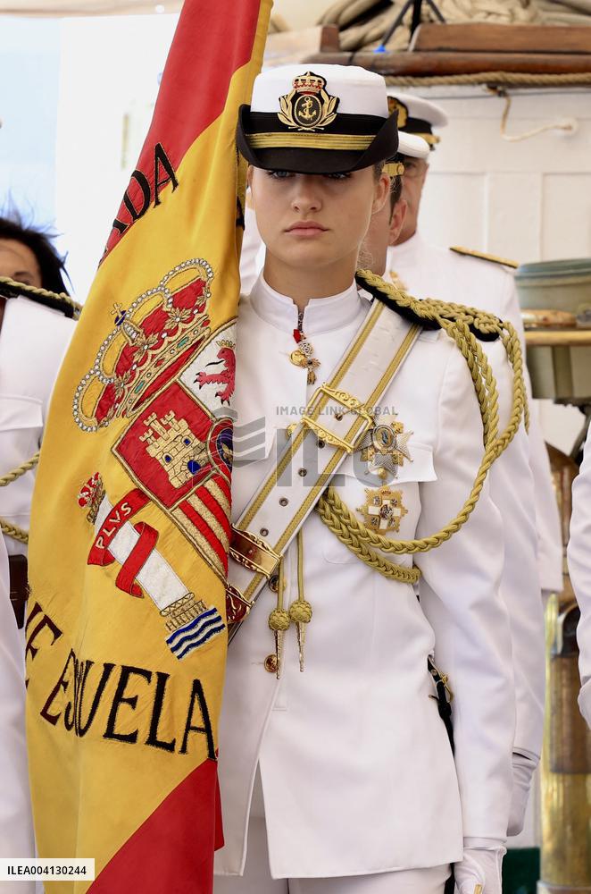 Princess Leonor Flag Ceremony - Uruguay