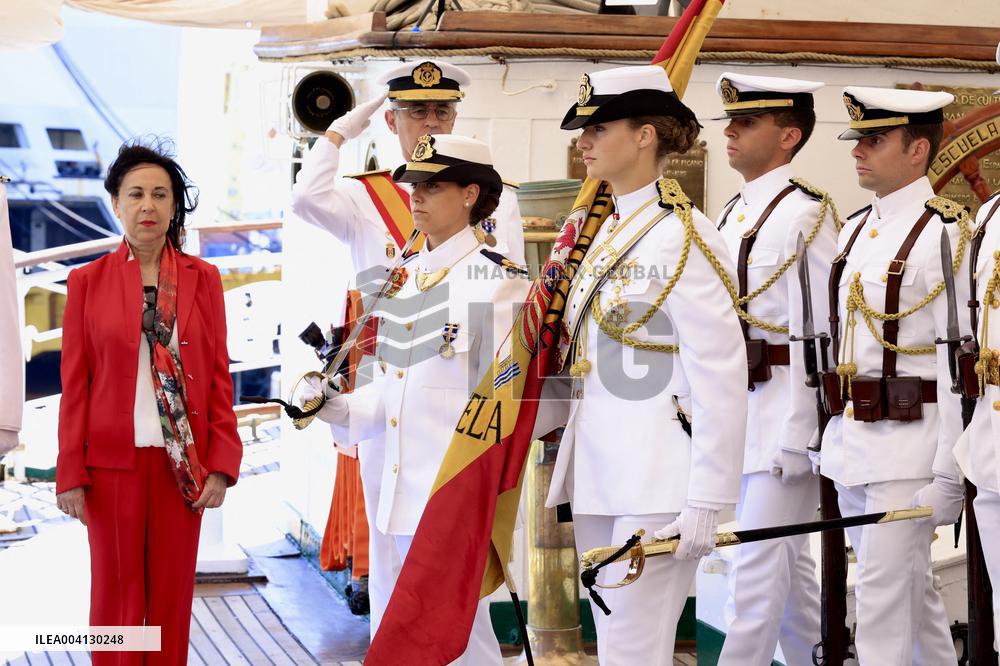 Princess Leonor Flag Ceremony - Uruguay