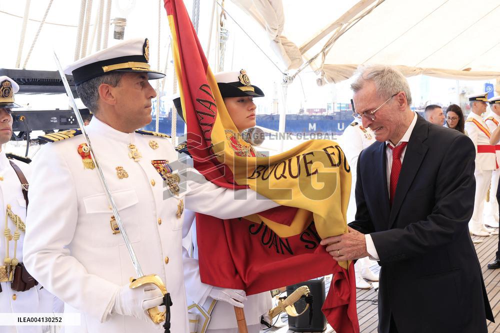 Princess Leonor Flag Ceremony - Uruguay