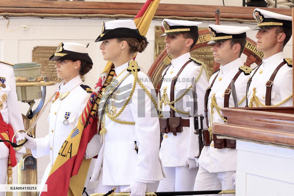 Princess Leonor Flag Ceremony - Uruguay